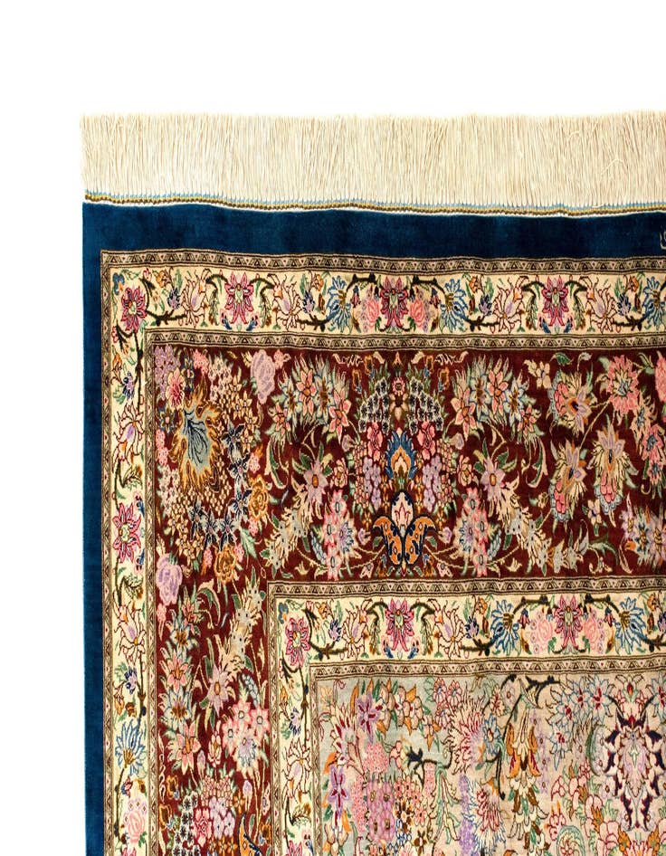 Detail image of 6' 6 x 10' 2 Ghom Silk Rug