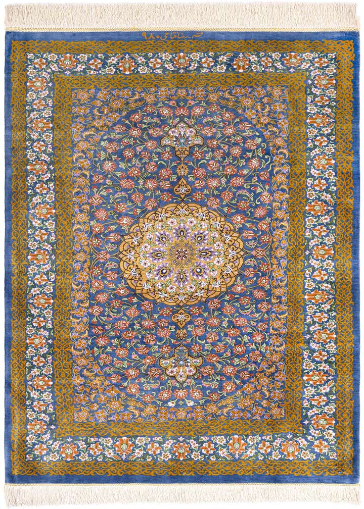 2' 7 x 4' Ghom Silk Rug
