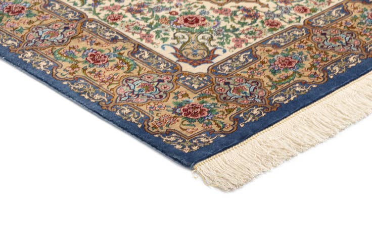 Detail image of 2' 7 x 3' 10 Ghom Silk Rug