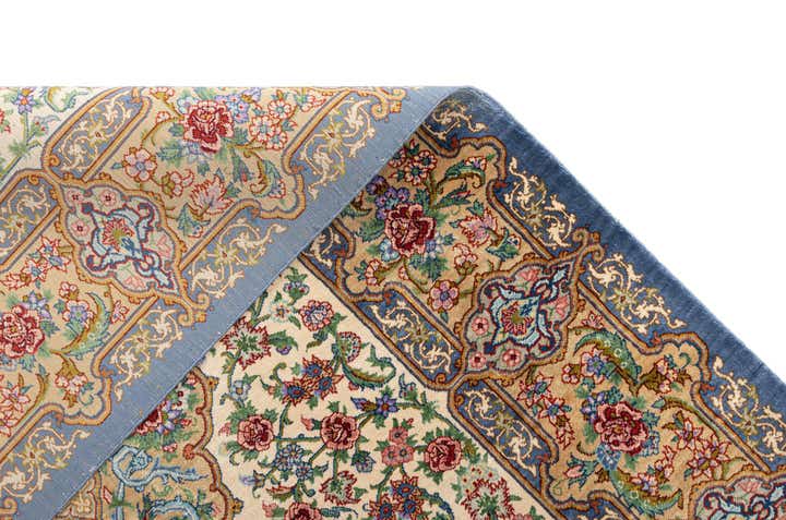 2' 7 x 3' 10 Ghom Silk Rug