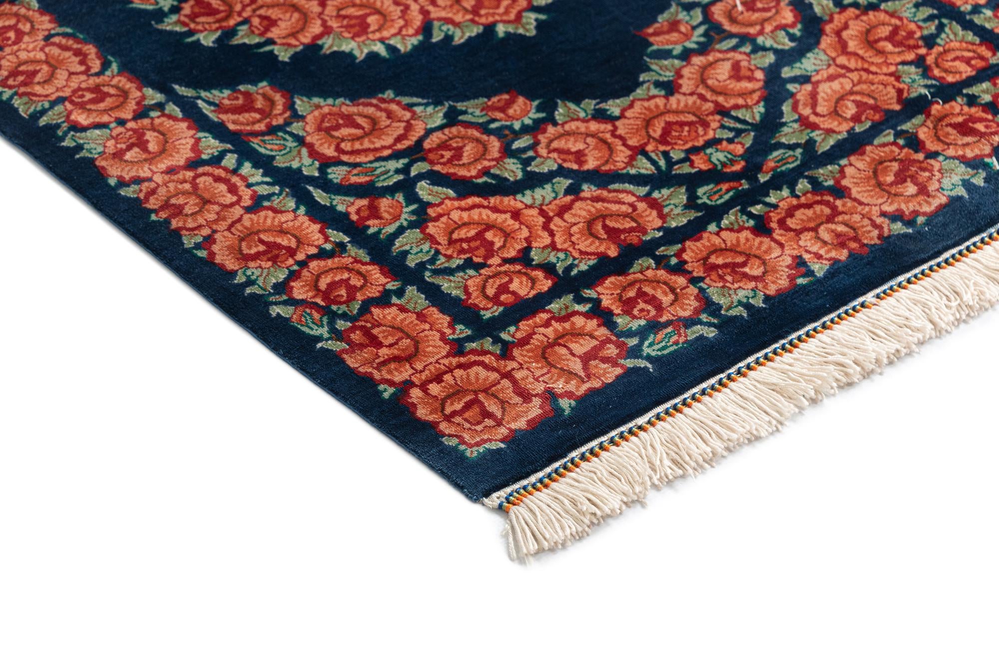 1' 6 x 2' 11 Ghom Silk Rug