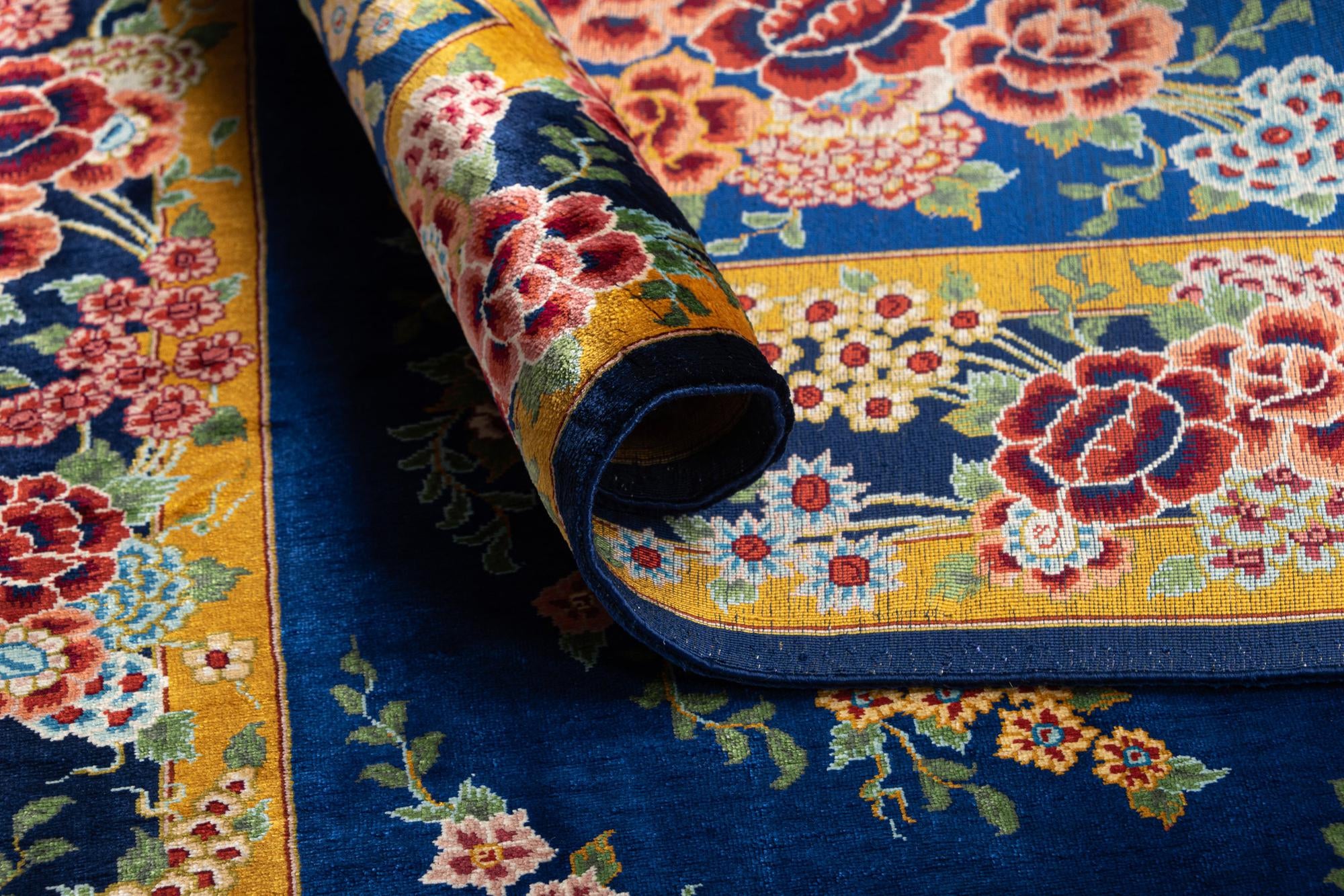 2' 7 x 4' Ghom Silk Rug
