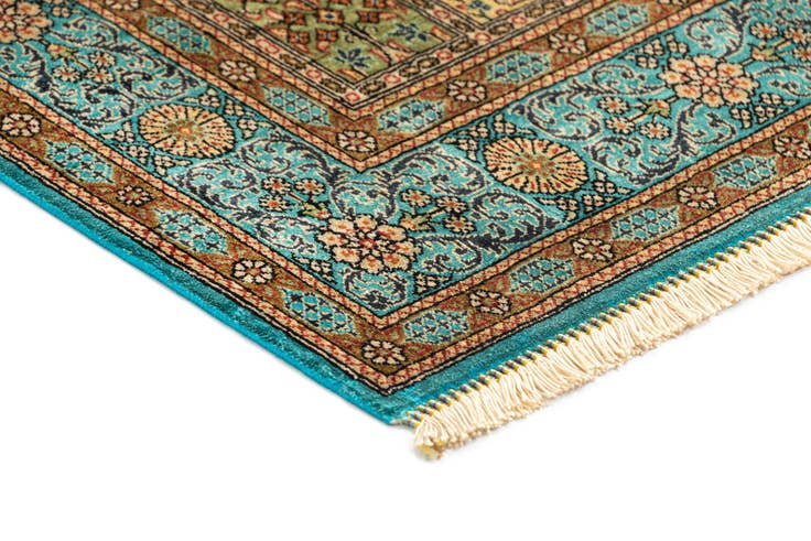 Detail image of 2' 7 x 3' 8 Ghom Silk Rug