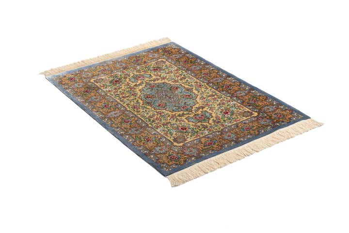 2' 8 x 3' 10 Ghom Silk Rug