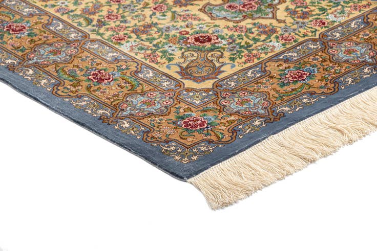 Detail image of 2' 8 x 3' 10 Ghom Silk Rug