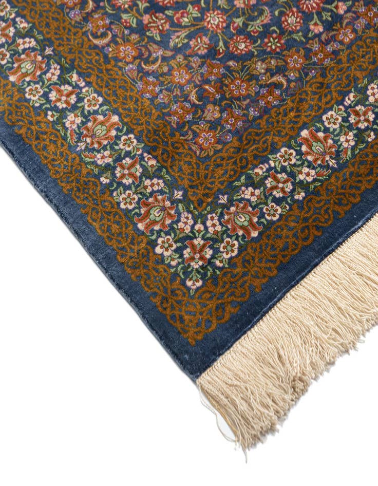 Detail image of 2' 7 x 4' 2 Ghom Silk Rug