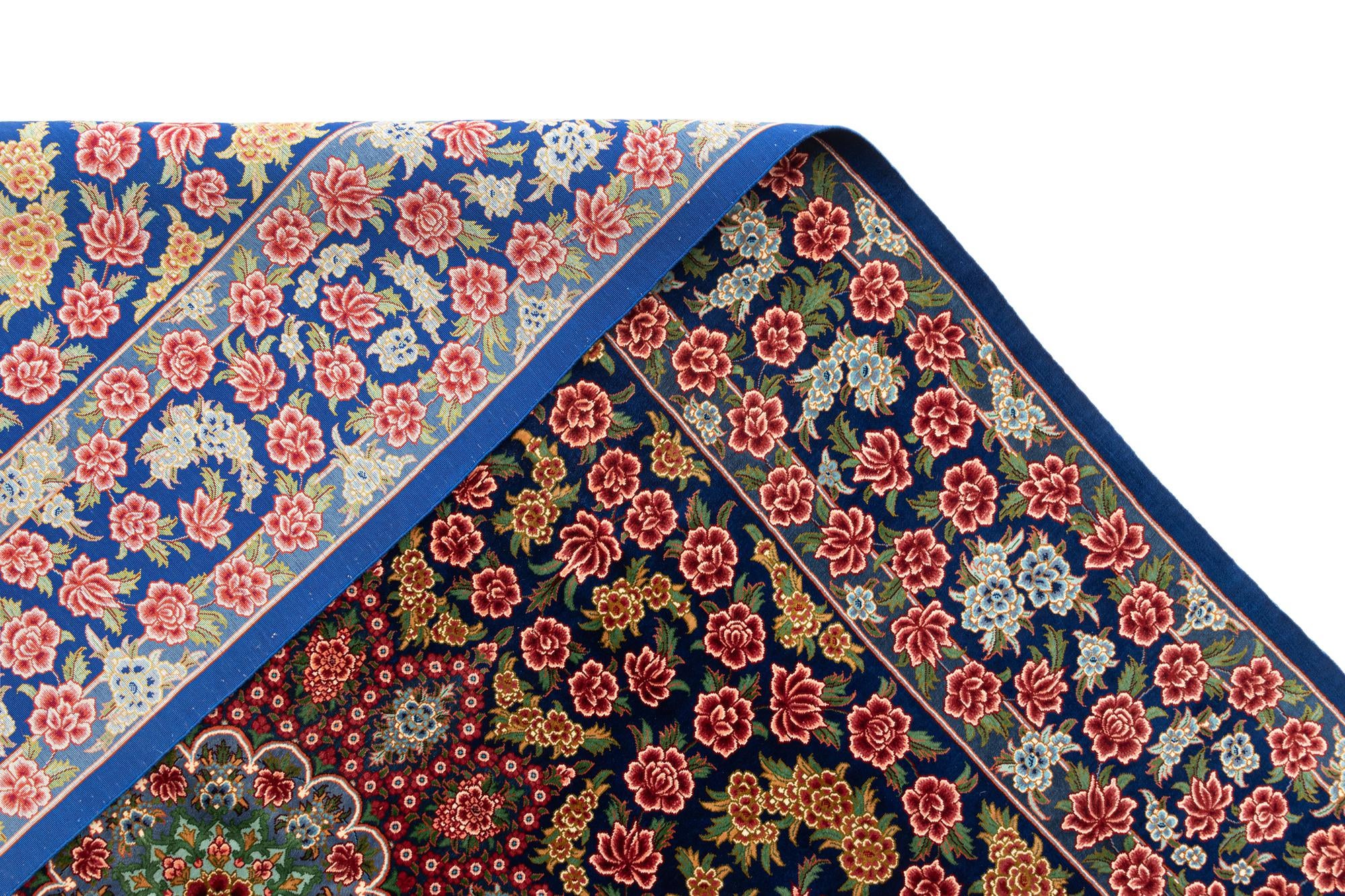 4' 4 x 6' 7 Ghom Silk Rug