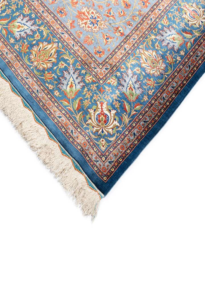 6' 9 x 9' 9 Ghom Silk Rug