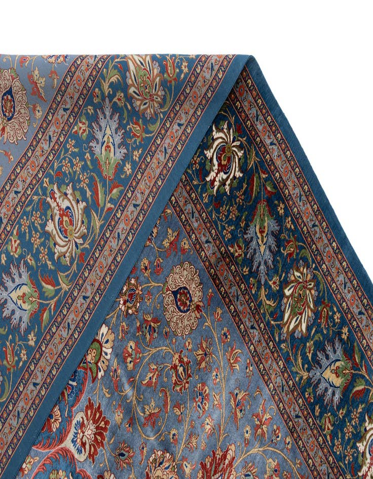 Detail image of 6' 9 x 9' 9 Ghom Silk Rug