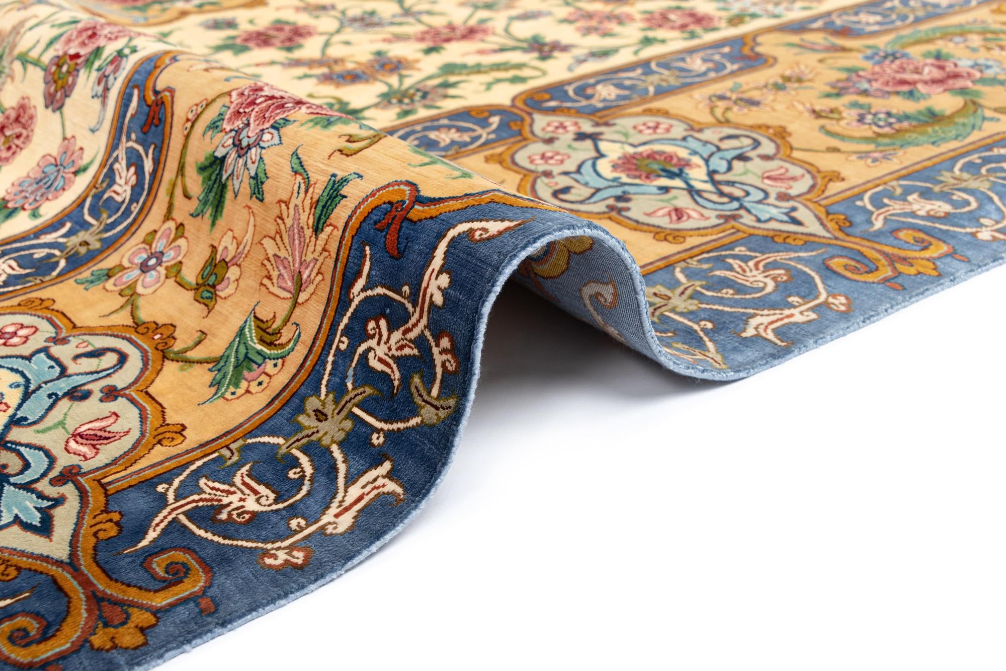 6' 6 x 8' 1 Ghom Silk Rug