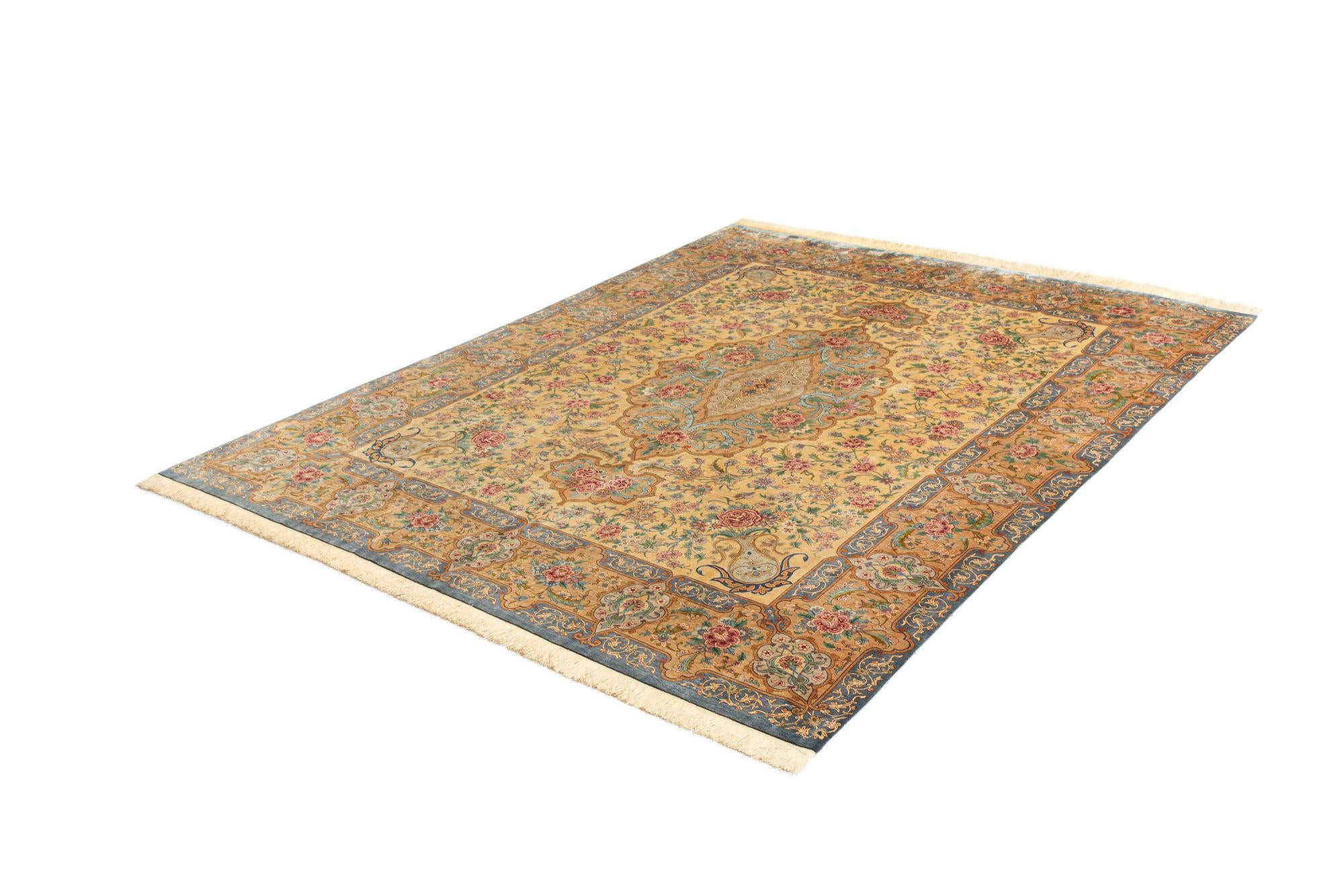 6' 8 x 8' 5 Ghom Silk Rug