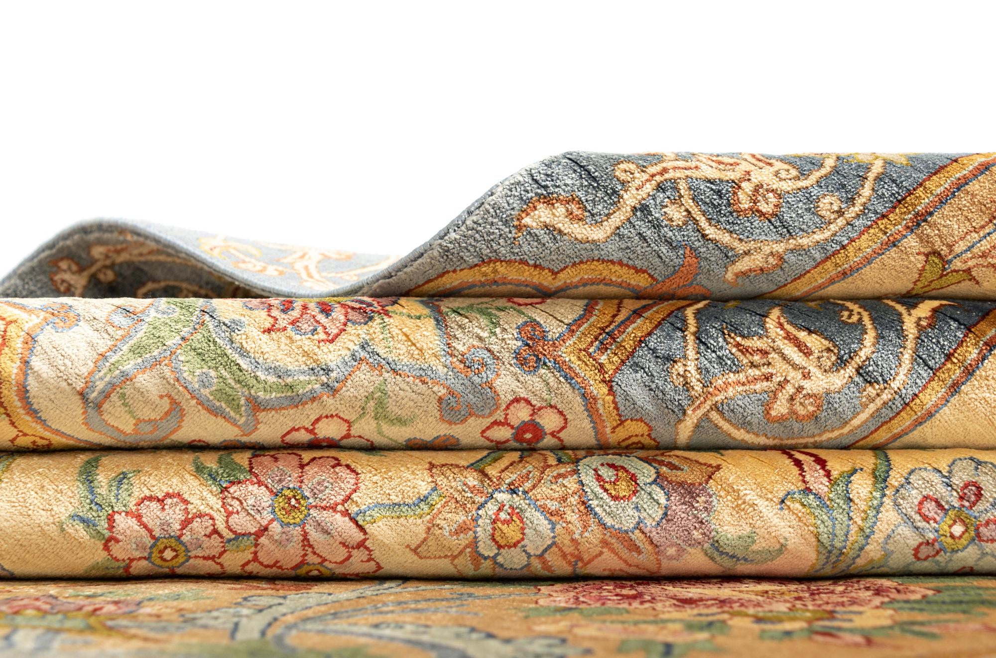 6' 8 x 8' 5 Ghom Silk Rug