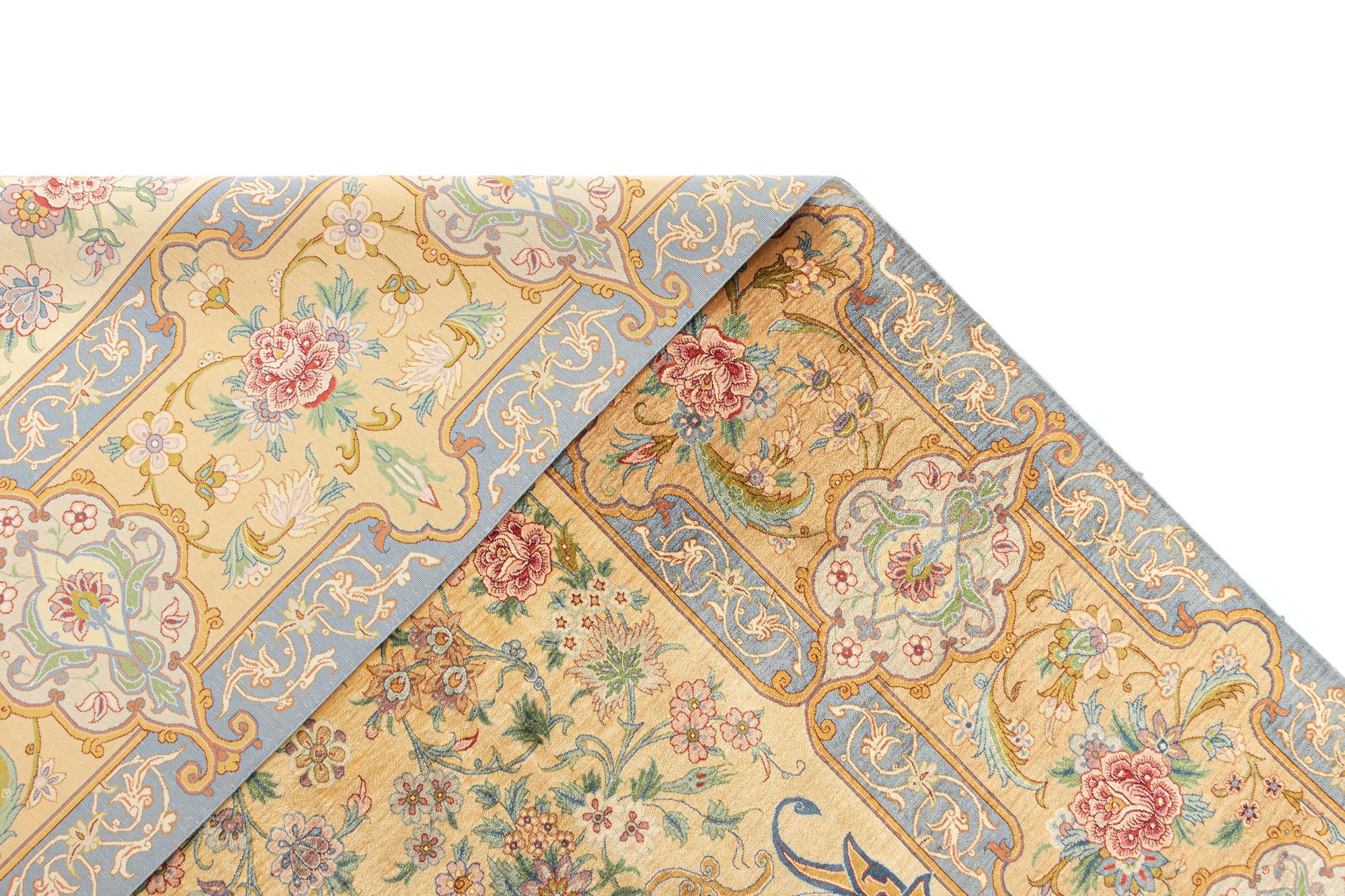 6' 8 x 8' 5 Ghom Silk Rug