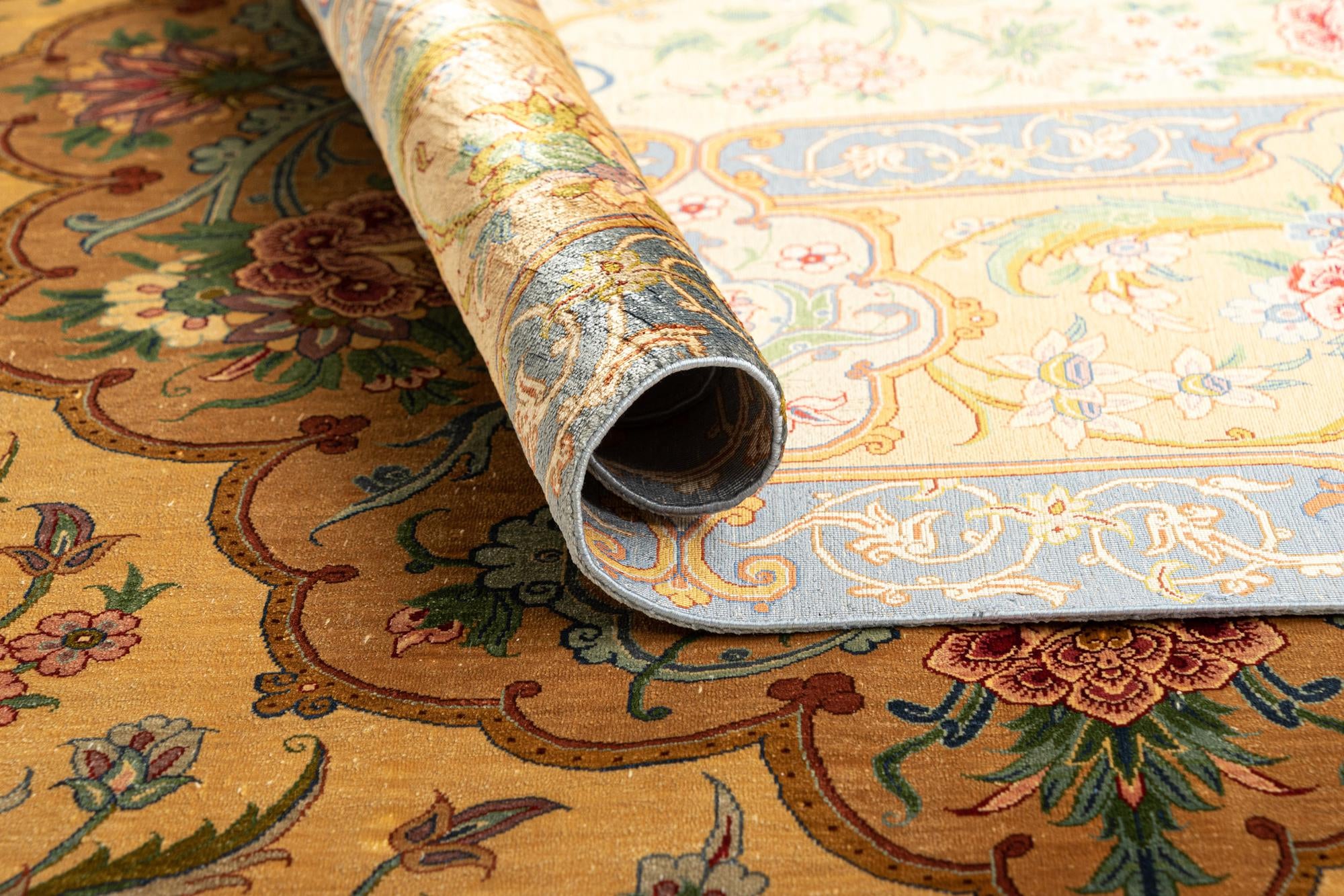 6' 8 x 8' 5 Ghom Silk Rug