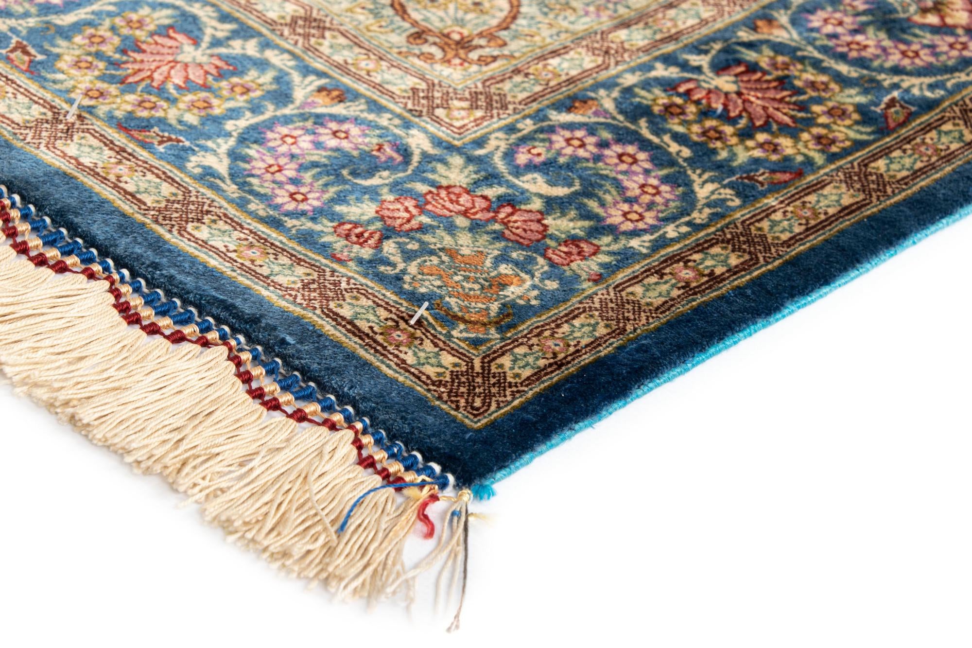 2' 7 x 3' 10 Ghom Silk Rug