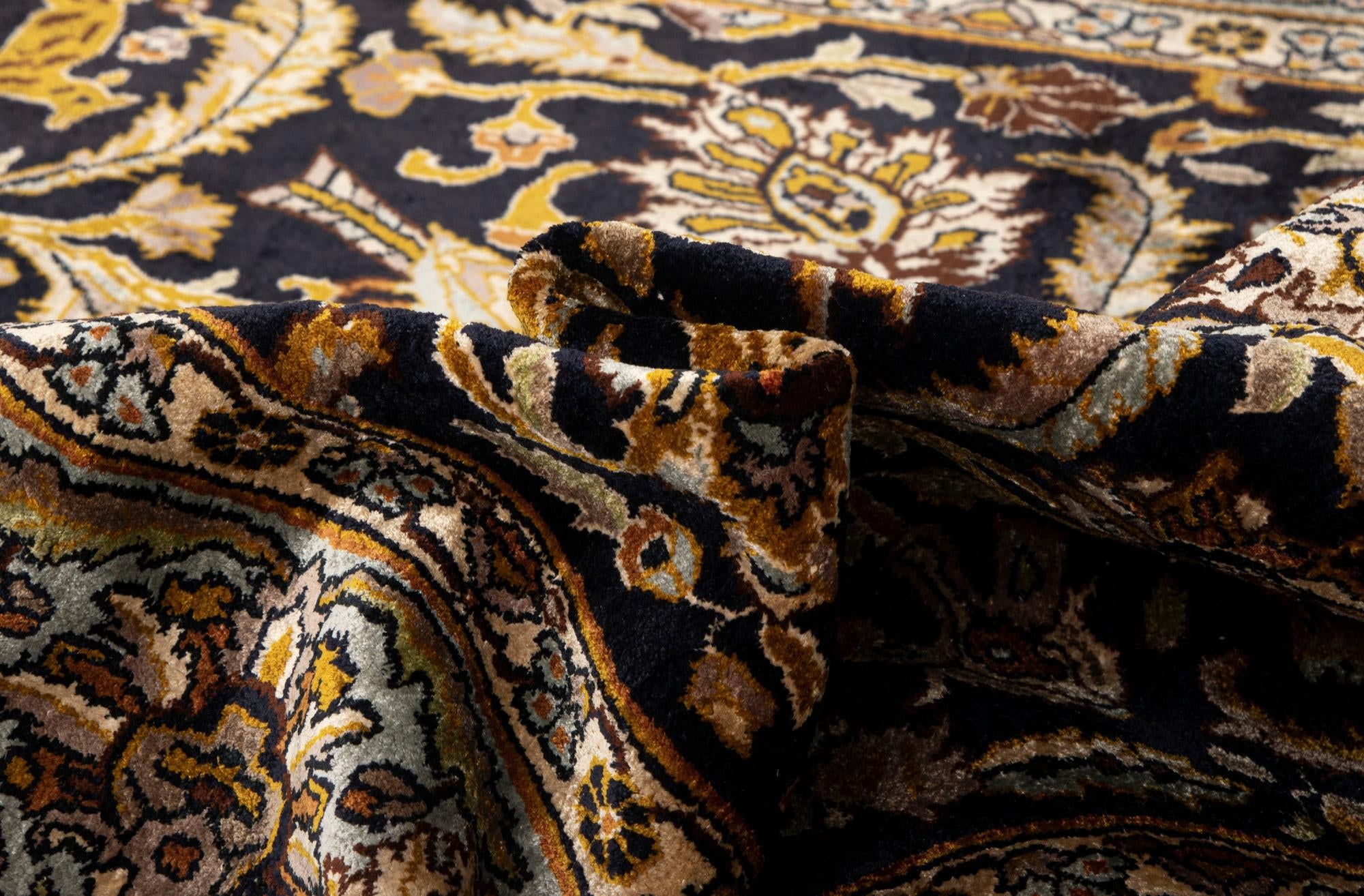 3' 10 x 6' 4 Ghom Silk Rug