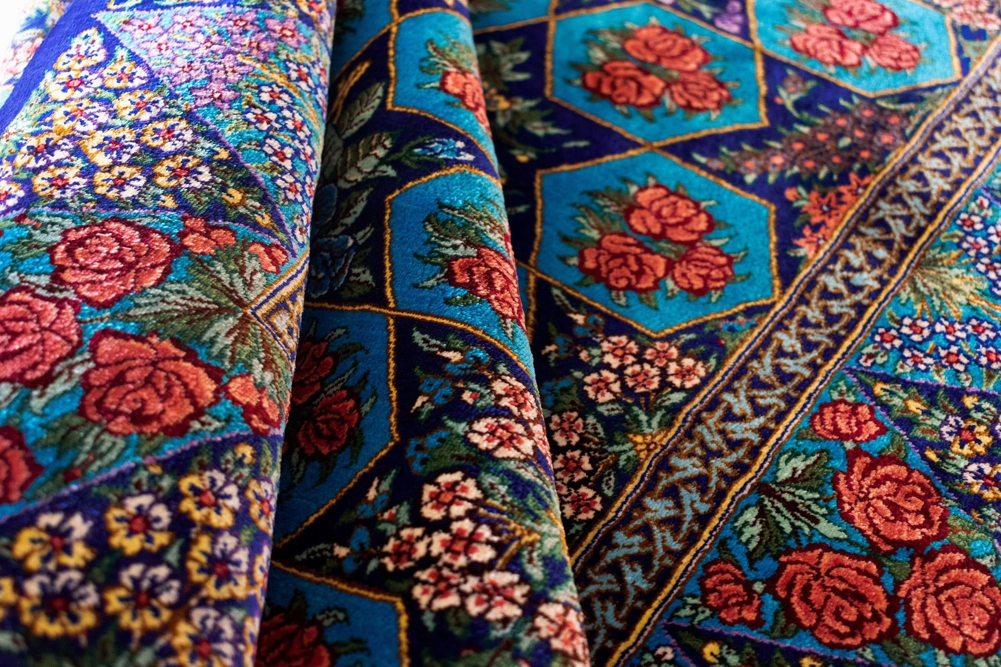 3' 3 x 4' 9 Ghom Silk Rug