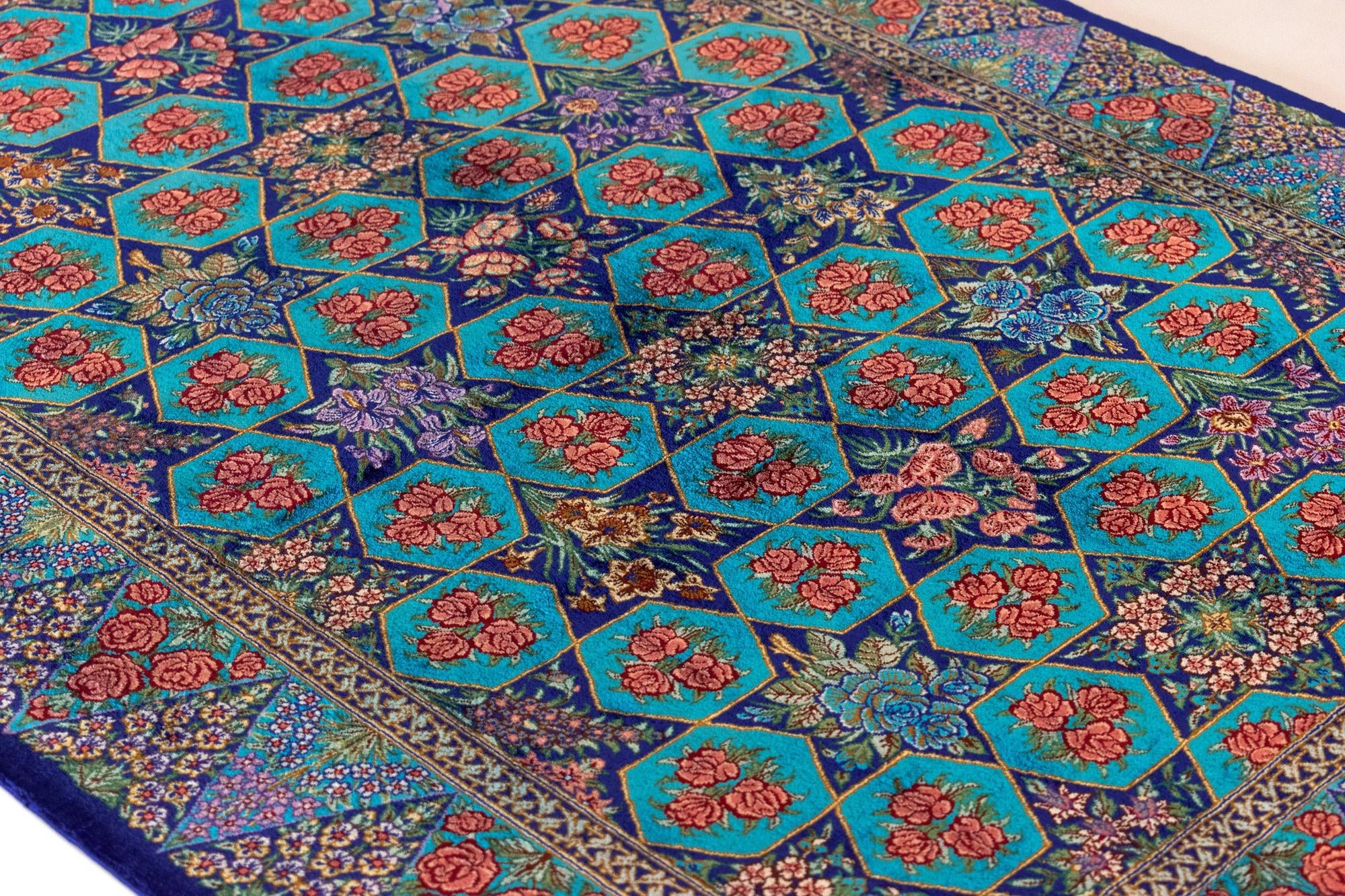 3' 3 x 4' 9 Ghom Silk Rug