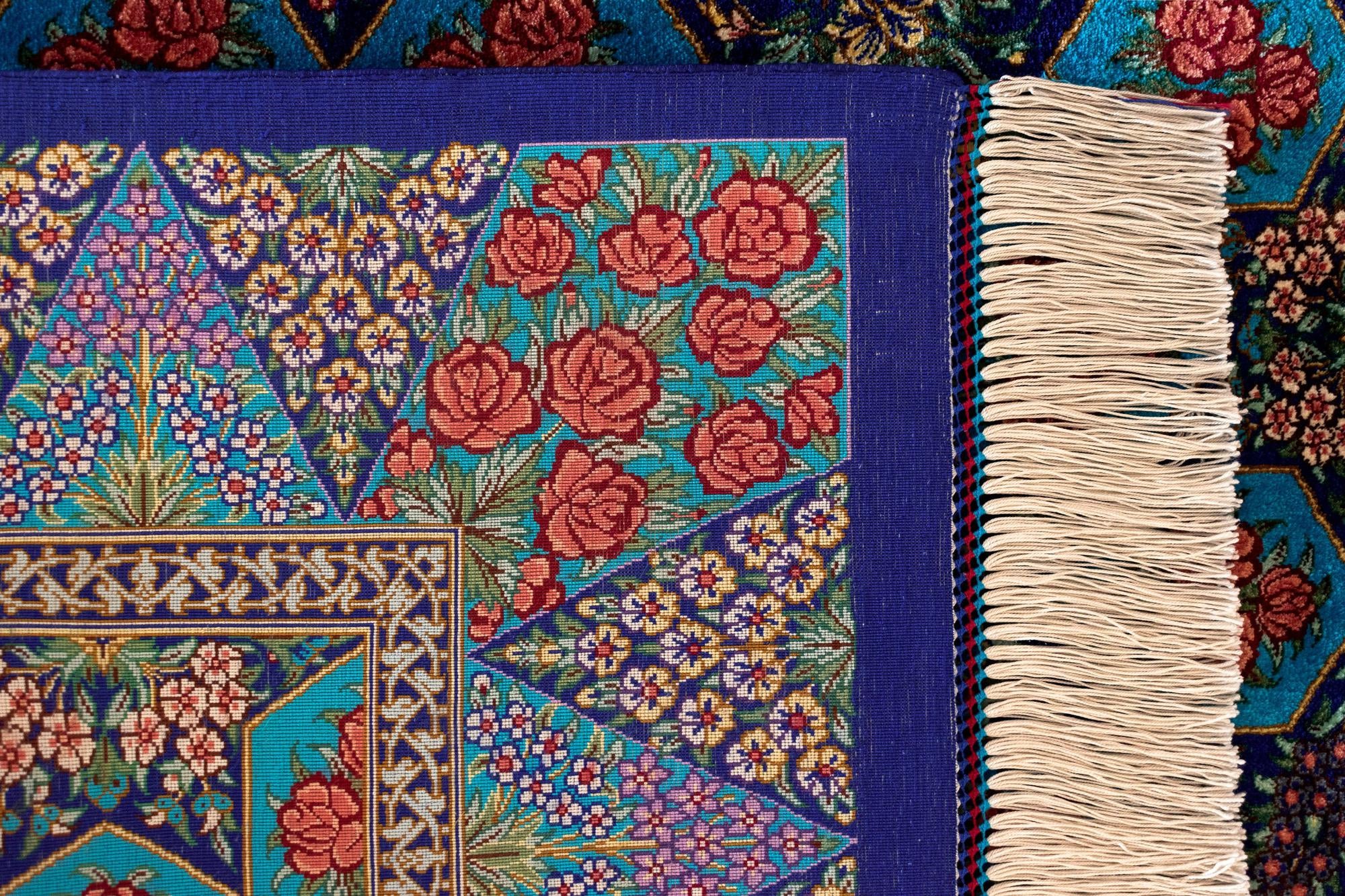 3' 3 x 4' 9 Ghom Silk Rug