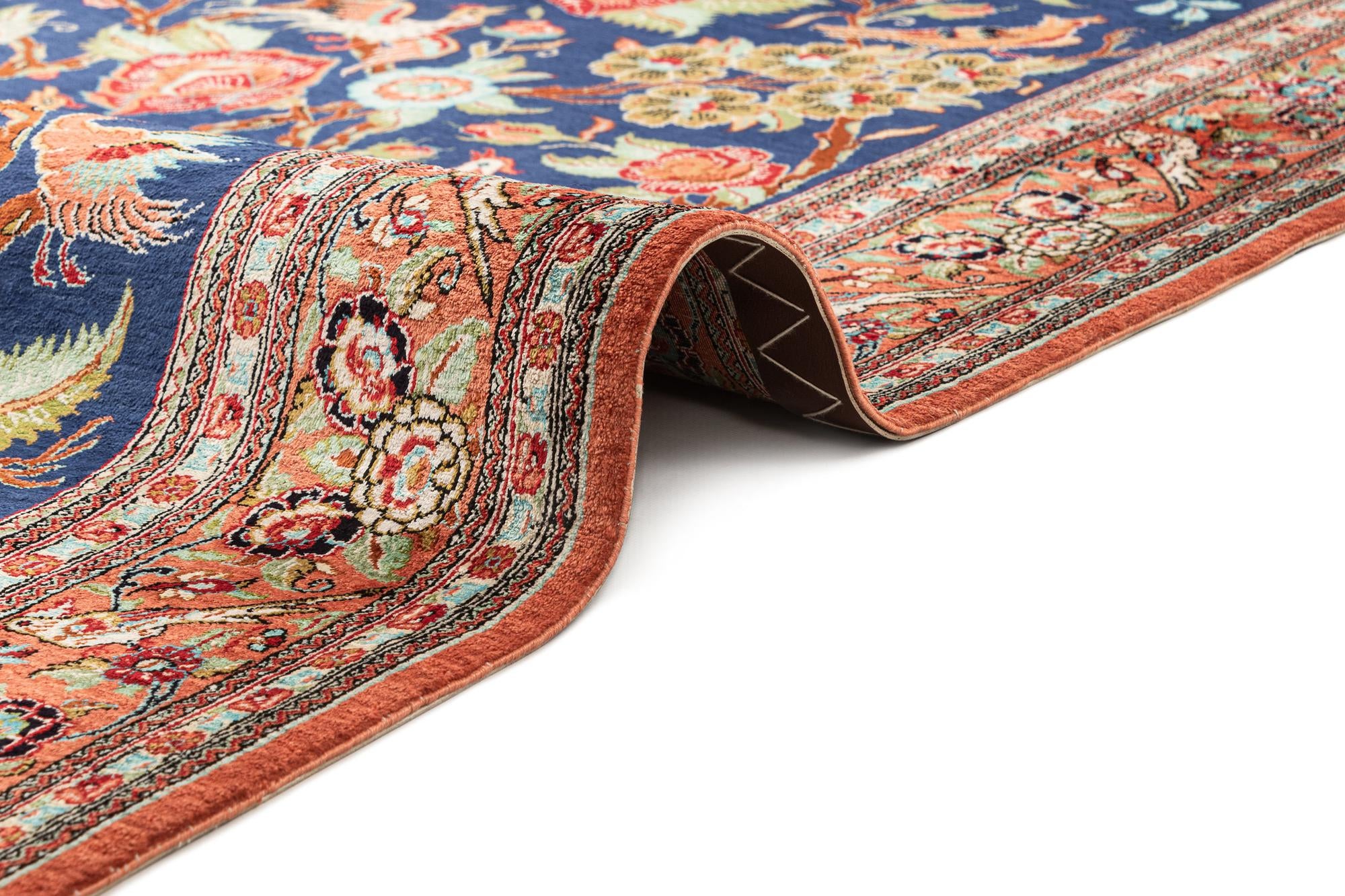 3' 7 x 5' 5 Ghom Silk Rug