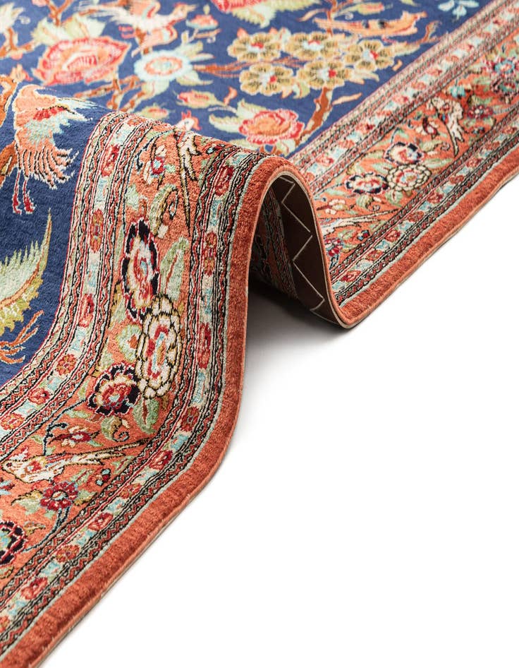 Detail image of 3' 7 x 5' 5 Ghom Silk Rug