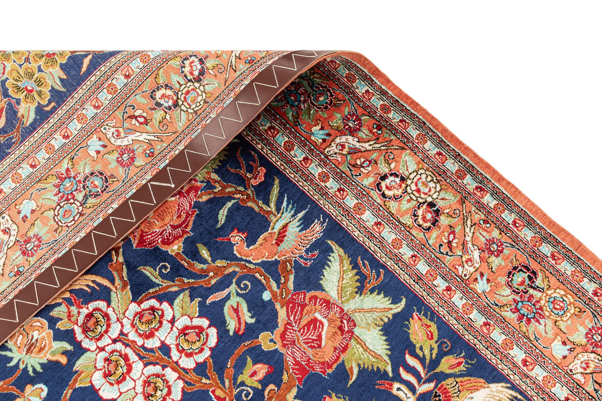 3' 7 x 5' 5 Ghom Silk Rug