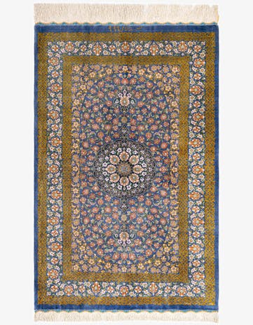 2' 7 x 4' Ghom Silk Rug