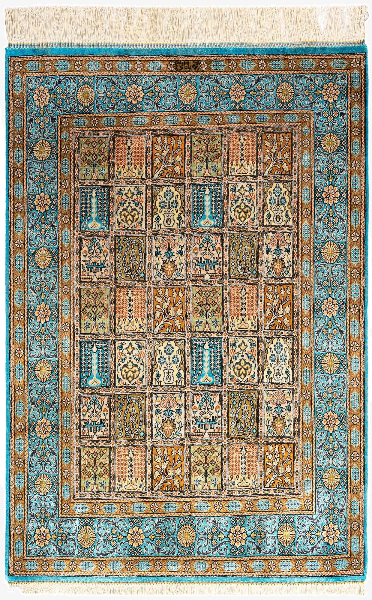 2' 7 x 3' 8 Ghom Silk Rug