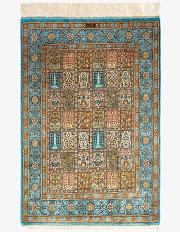 2' 7 x 3' 8 Ghom Silk Rug