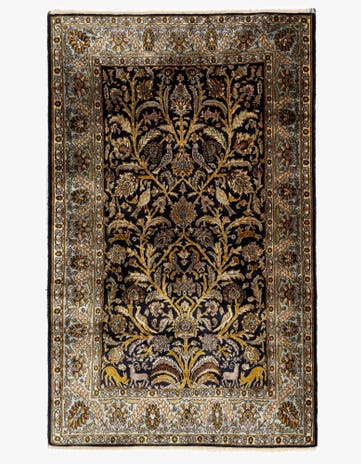 3' 10 x 6' 4 Ghom Silk Rug