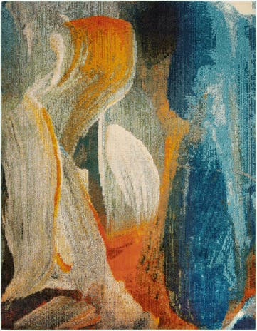 Blue Washable Haerfest Rug