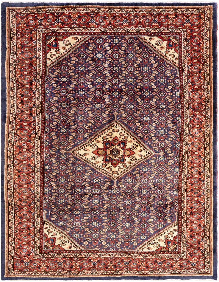 Detail image of 6' 11 x 10' 8 Hamedan Wool Rug