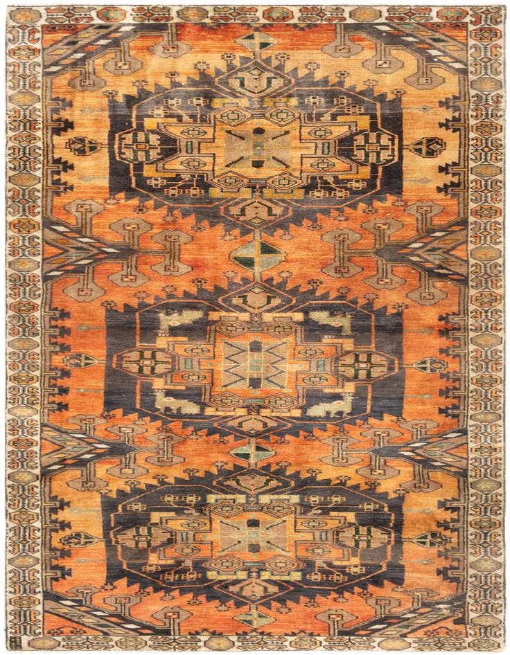 Detail image of 3' 7 x 8' 9 Hamedan Rug