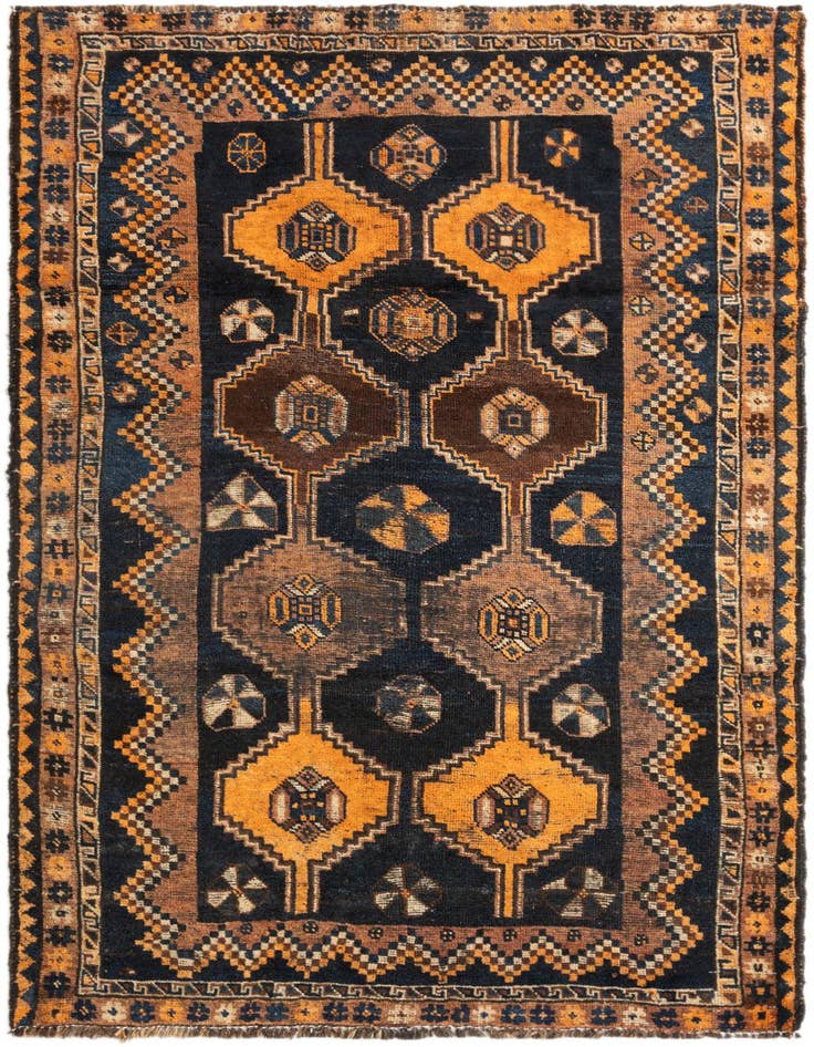 Detail image of 4' 1 x 6' 9 Hamedan Rug