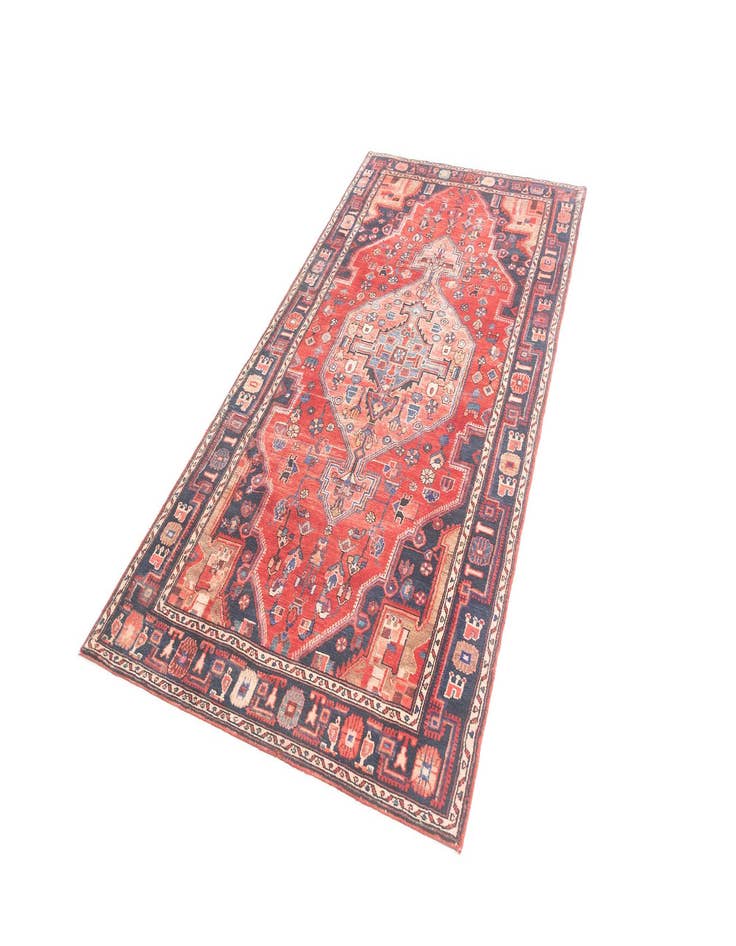 Detail image of 4' 6 x 9' 5 Hamedan Rug