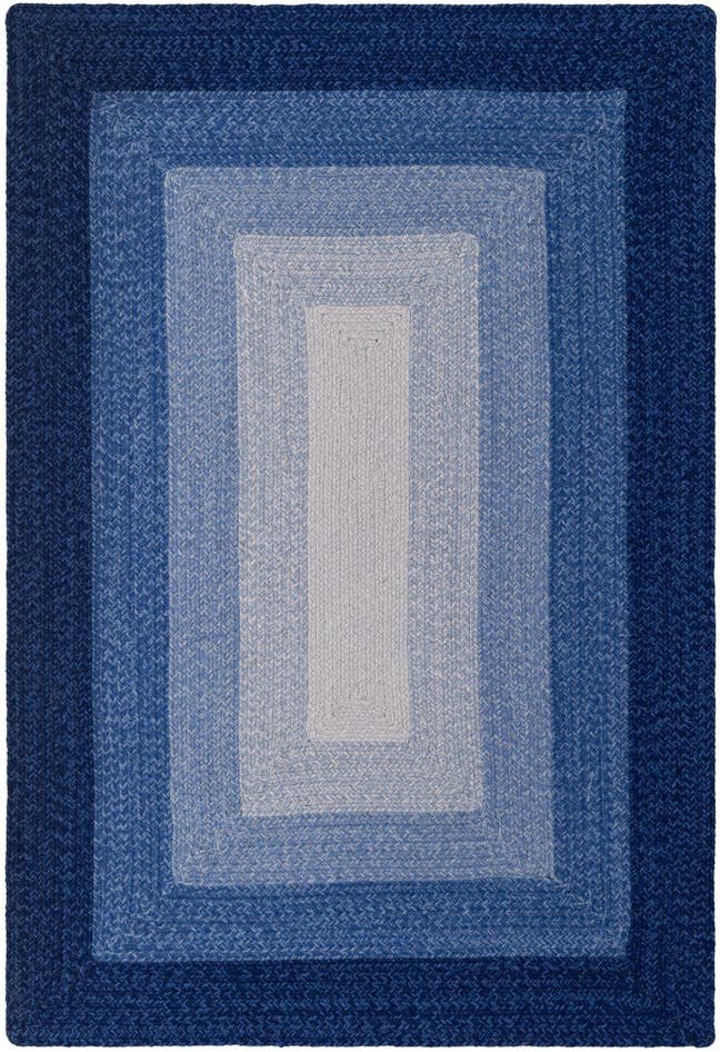 Detail image of 4' 1 x 6' 1 Handmade Hand Braided Wool Rug