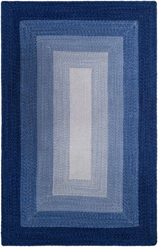 5' 1 x 8' Handmade Hand Braided Wool Rug
