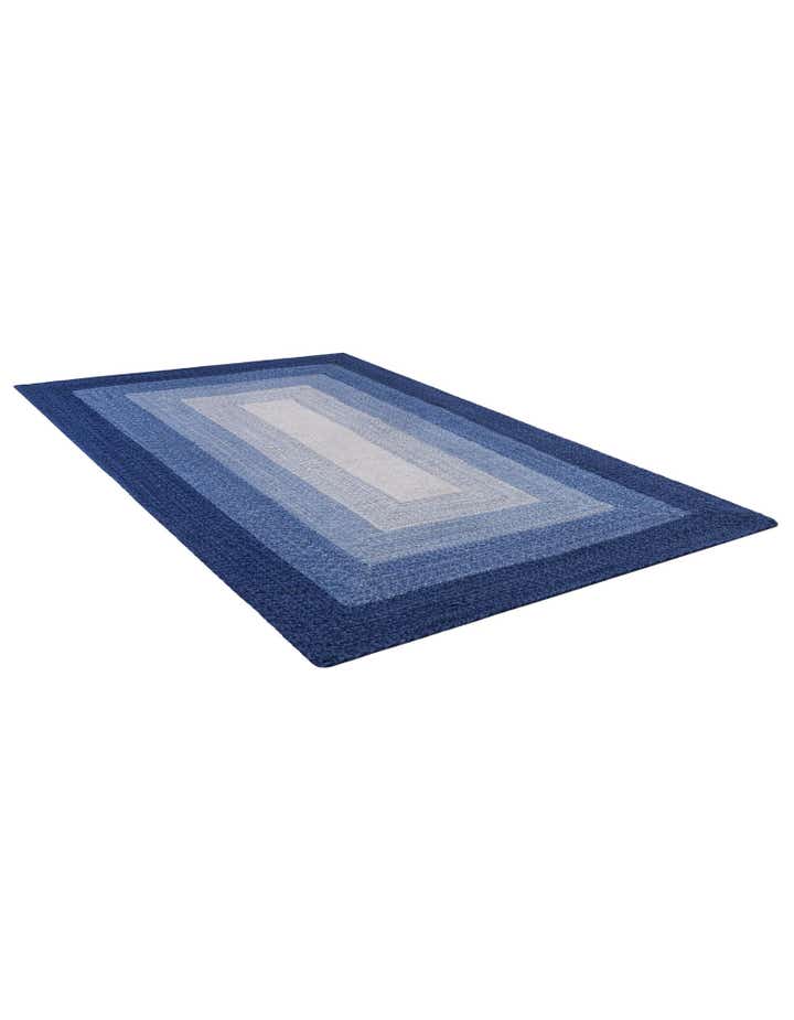 5' 1 x 8' Handmade Hand Braided Wool Rug