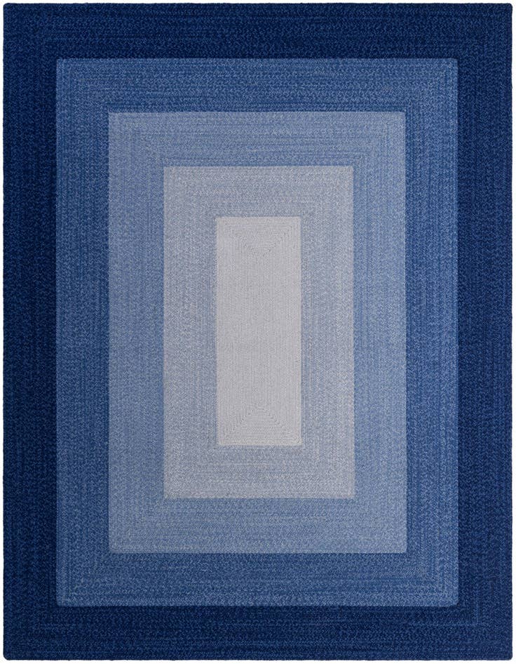 Detail image of 7' 10 x 10' Handmade Hand Braided Wool Rug