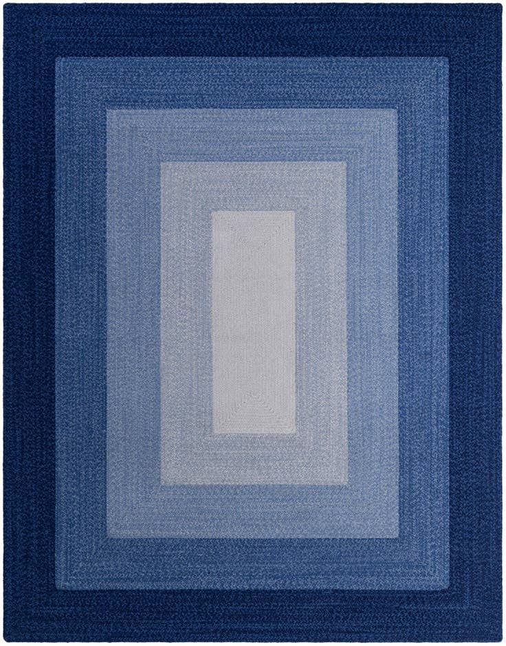 Detail image of 7' 10 x 10' Handmade Hand Braided Wool Rug