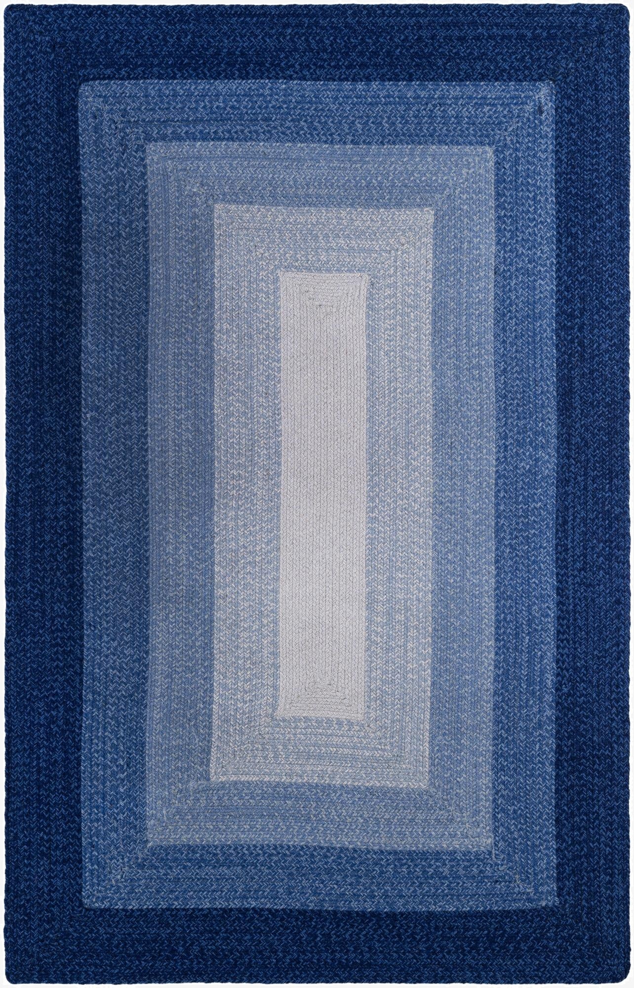 5' 1 x 8'  Hand Hand Braided Wool Rug