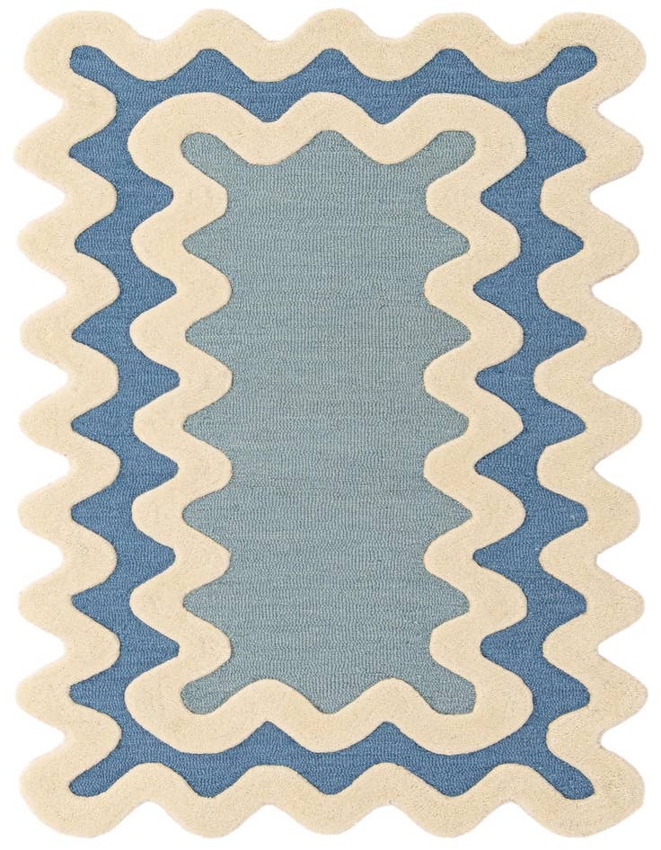 Detail image of 2' x 3' 1 Happy Rugs Wiggles Wool