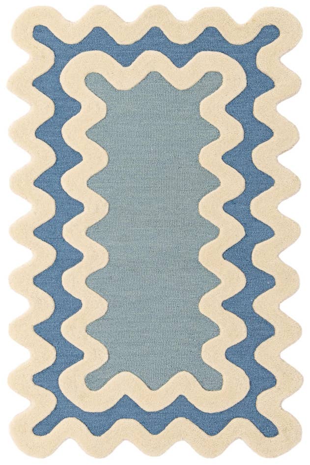 Detail image of 2' x 3' 1 Happy Rugs Wiggles Wool