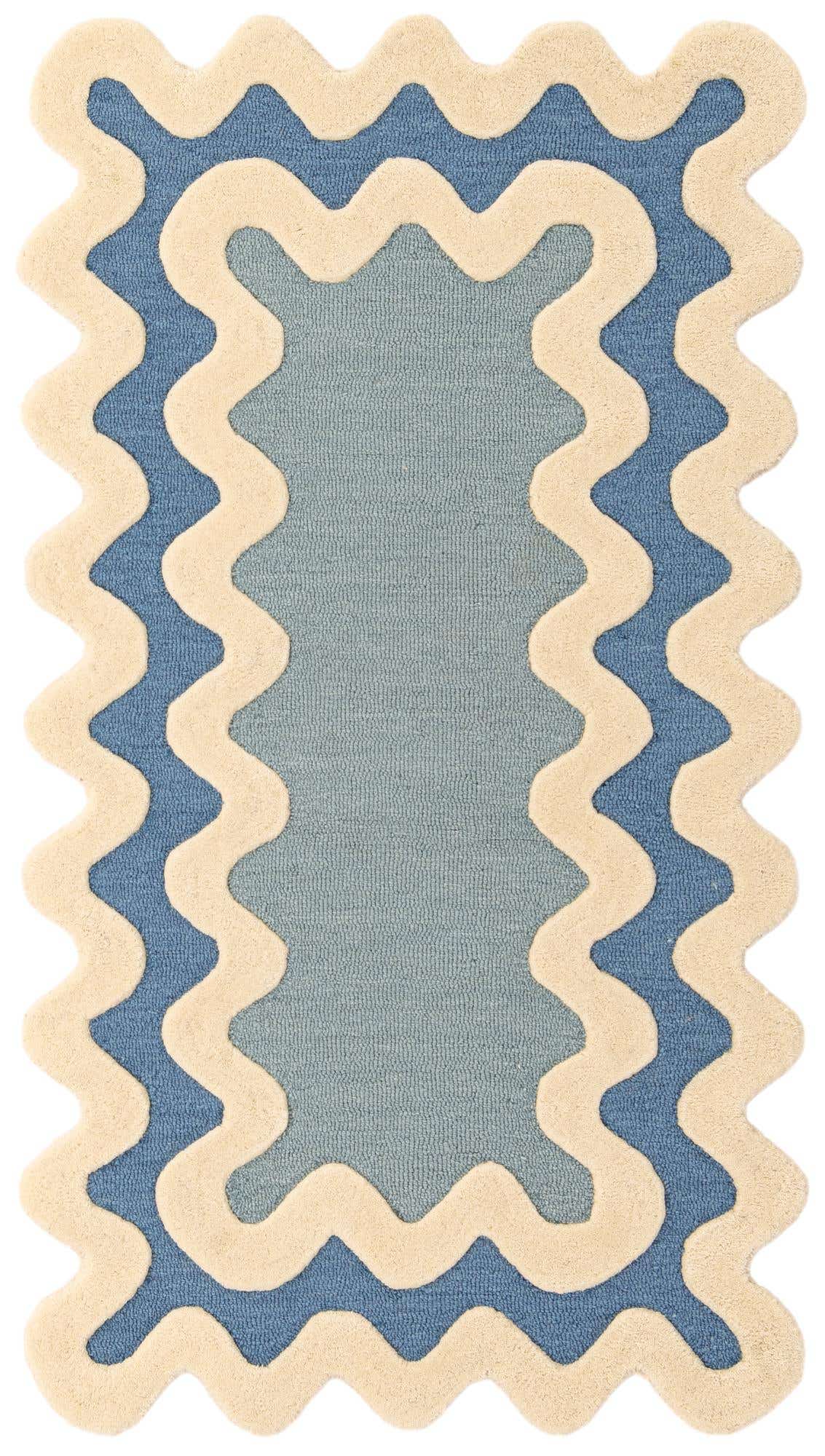 3' 1 x 5' 3 Happy Rugs Wiggles Wool