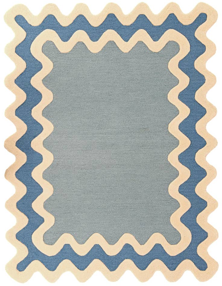 Detail image of 4' 1 x 6' 1 Happy Rugs Wiggles Wool