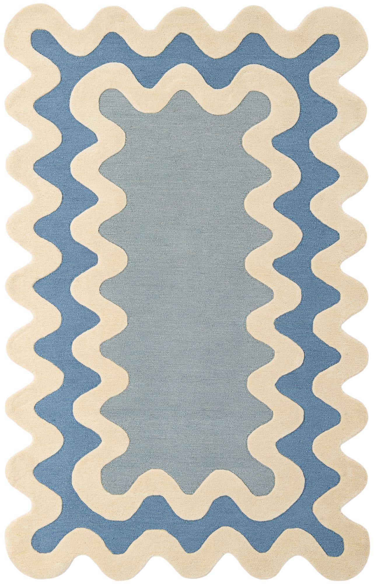 5' 1 x 8' Happy Rugs Wiggles Wool