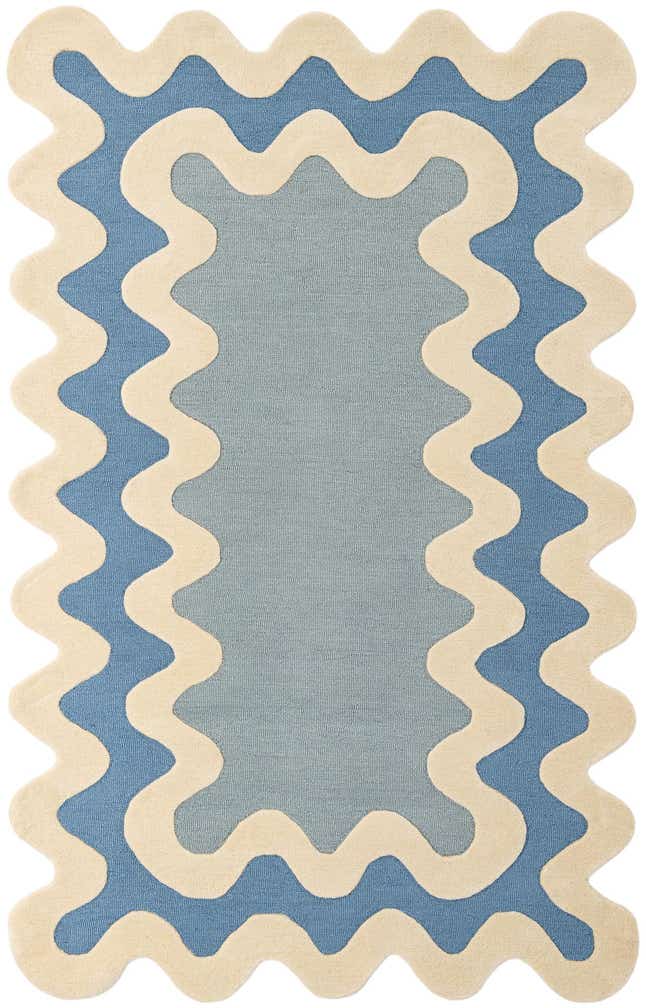 5' 1 x 8' Happy Rugs Wiggles Wool
