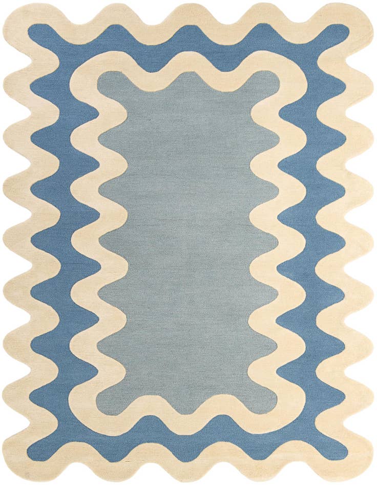 Detail image of 7' 10 x 10' Happy Rugs Wiggles Wool