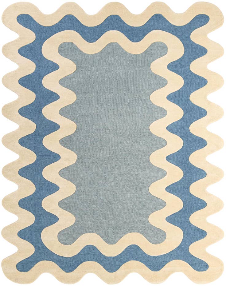 Detail image of 7' 10 x 10' Happy Rugs Wiggles Wool
