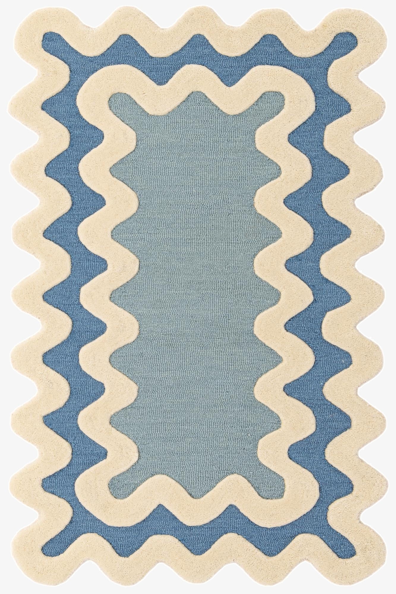 60cm x 95cm Happy Rugs Wiggles Wool